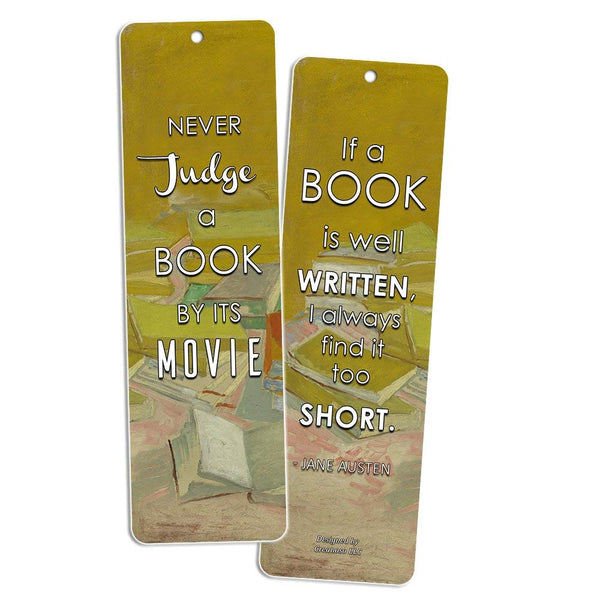 Creanoso Inspirational Bookmarks for Books (12-Pack) - Bookmarker for Men Women Teens Boy Girls