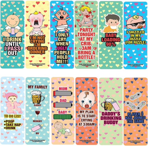 Funny Babies Bookmarks (10-Sets X 6 Cards)