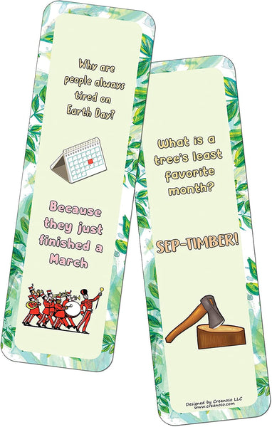 Funny Earth Jokes Bookmarks (2-Sets X 6 Cards)