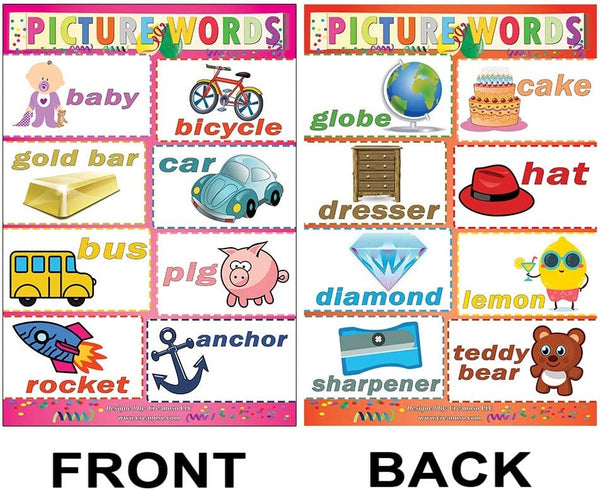 Creanoso Children Pre-School Elementary Educational Learning Posters (18-Pack with 36 Subjects)