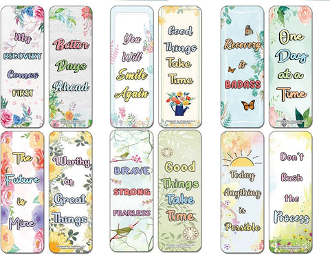 Health Healing and Recovery Inspirational Bookmarks (10-Sets X 6 Cards)