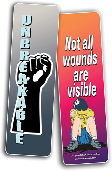 Domestic Violence Bookmarks (2-Sets X 6 Cards)