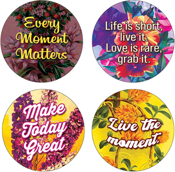 Creanoso Beautiful Floral Stickers (5-Sheet) â€“ Sticker Card Giveaways for Kids â€“ Awesome Stocking Stuffers Gifts for Boys & Girls â€“ Classroom Home Rewards Enticements