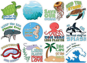 SaveÃ‚Â theÃ‚Â SeaÃ‚Â CreaturesÃ‚Â Stickers - 12 Stickers x 4 Sets (12-Sheets)