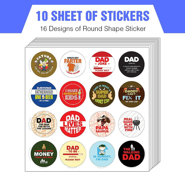Funny dad Quotes Collections sticker (10 Sets X 16 Designs)