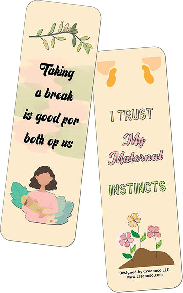 Mother Affirmations Bookmarks (12-Pack) â€“ Daily Inspirational Card Set â€“ Interesting Book Page Clippers â€“ Great Gifts for Mothers