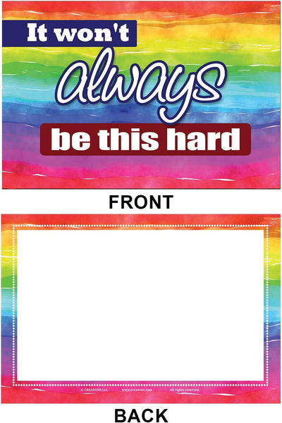Colorful Uplifting Positive Postcards (12 Pack) - Unique Cool Giveaways for Kids, Adults, Boys,Girls,Womenâ€“ Great Greeting Cards Collection Set