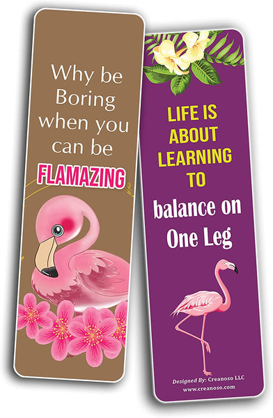 All About Flamingo Bookmarks (5-Sets X 6 Cards)