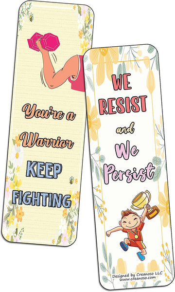 Keep Fighting Sayings Bookmarks (10-Sets X 6 Cards)