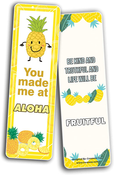 Pineapple Bookmarks (2-Sets X 6 Cards)