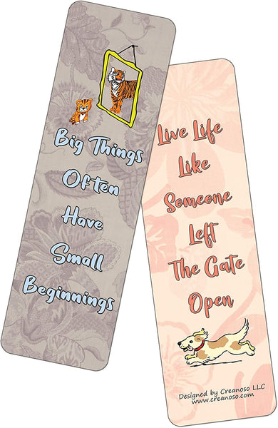 Floral Motivating Bookmarks Series 1 (30-Pack)