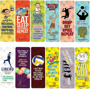 Funny Funny Volleyball Bookmarks (10-Sets X 6 Cards)