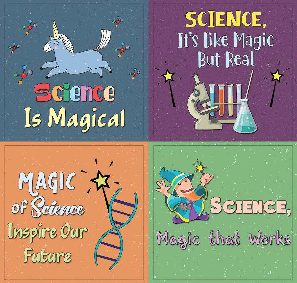Science is Magic Stickers (10 Sets X 12 Designs) – Creanoso