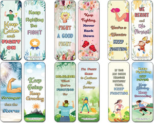 Keep Fighting Sayings Bookmarks (10-Sets X 6 Cards)