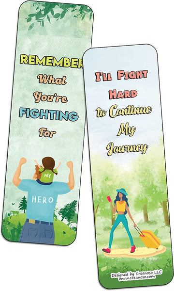 Keep Fighting Sayings Bookmarks (10-Sets X 6 Cards)