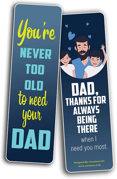 Father's Appreciation and Father's Day Bookmarks (10-Sets X 6 Cards)