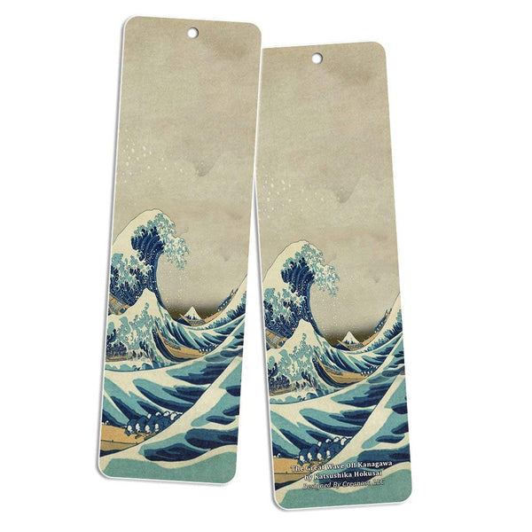 Creanoso Famous Art Bookmarks (12-Pack) - Famous Painting Collection Pack - Great Gift Ideas