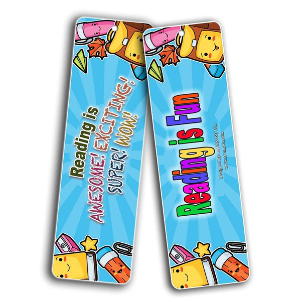 Creanoso Animal Bookmarks Cards for Children Bulk (60-Pack) - Fun Favors Reading Rewards Incentives