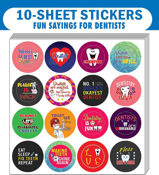 I am a Dentist Stickers (10 Sets X 16 Designs)