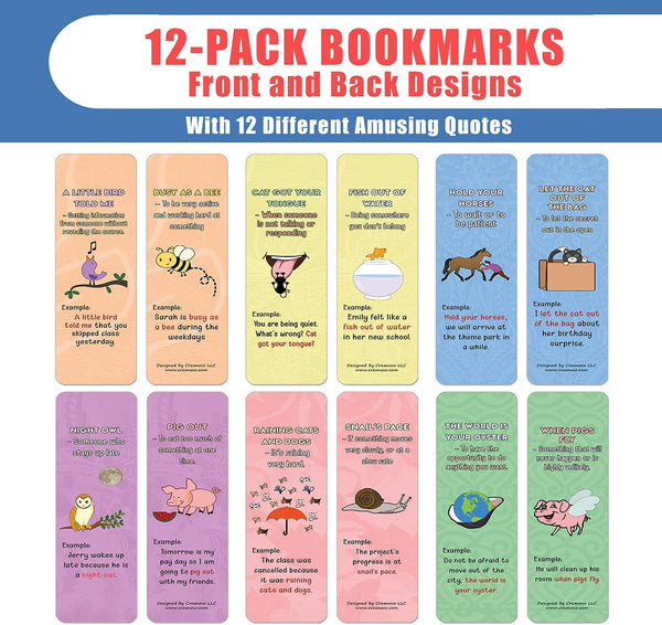 Fun Idioms for Children Series 2 - Animals (2-Sets X 6 Cards)