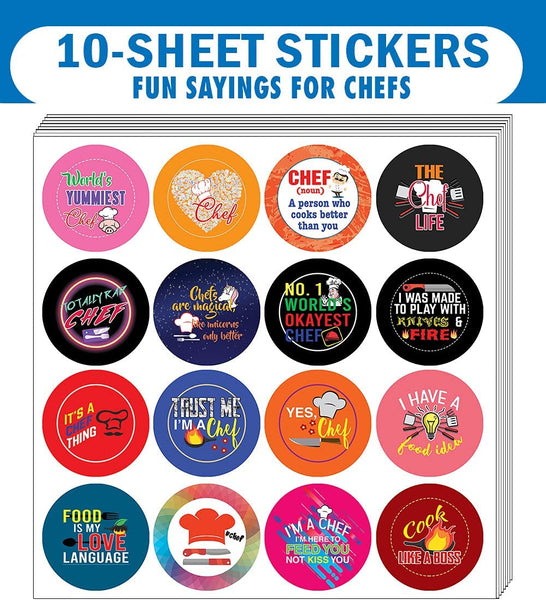 I am a Chef Stickers (10 Sets X 16 Designs)