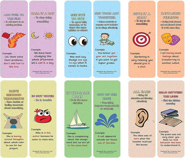 Fun Idioms for Children Series 3 - Everyday Idioms (2-Sets X 6 Cards)