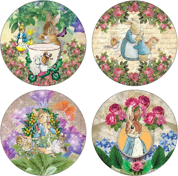 Peter Rabbit Stickers (5 Sheet) - Stocking Stuffers Premium Quality Gift Ideas for Children, Teens, Adults - Corporate Giveaways & Party Favors