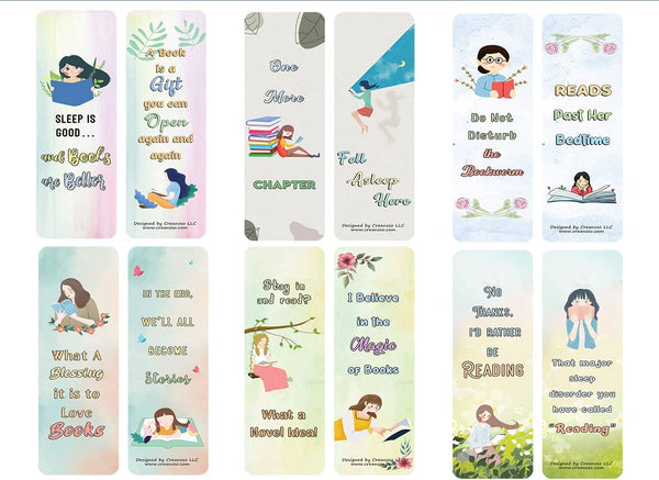 Feminine Bookmarks (10-Sets X 6 Cards)