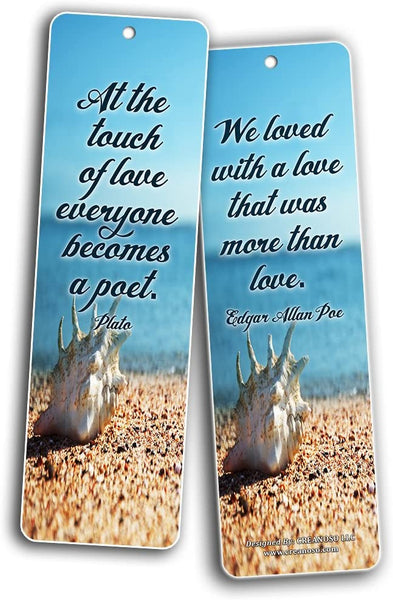 Creanoso Love Quotes Bookmarks (12-Pack)