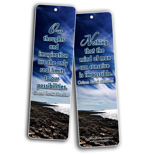 Creanoso Inspirational and Motivational Quote Sayings Bookmarks - Assorted Pack Collection