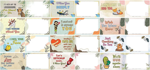 I miss you Postcards (3 Set X 12 Designs)
