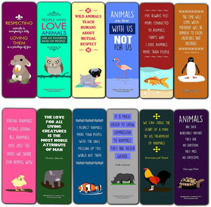 Creanoso Cute Loving Animals Sayings Bookmarks (60-Pack) ÃƒÂ¢Ã¢â€šÂ¬Ã¢â‚¬Å“ Bookmarker Cards Bulk Set ÃƒÂ¢Ã¢â€šÂ¬Ã¢â‚¬Å“ Premium Gift for Men & Women, Adults ÃƒÂ¢Ã¢â€šÂ¬Ã¢â‚¬Å“ Giveaway Tokens Ideas ÃƒÂ¢Ã¢â€šÂ¬Ã¢â‚¬Å“ Reading Rewards Incentives Bulk Set