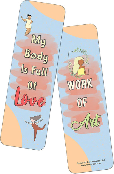 Body Positivity for Women Bookmarks Series 2 (10-Sets X 6 Cards)
