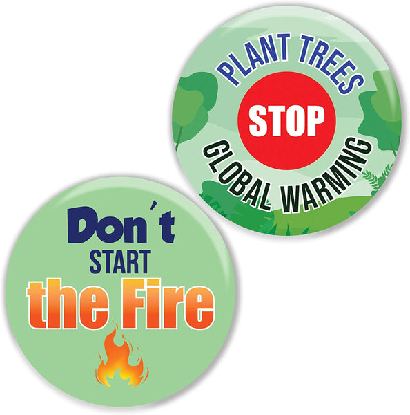 Stop Global Warming Pinback Buttons (10 Pack)