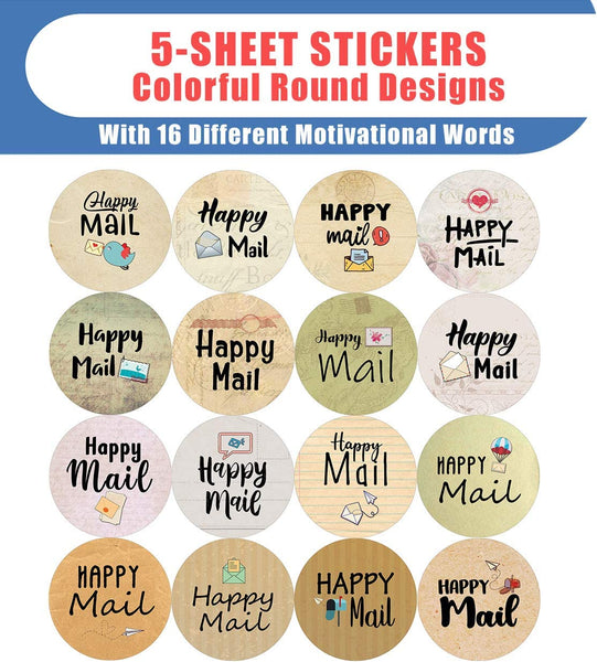 Happy Mail Stickers (5-Sheet)