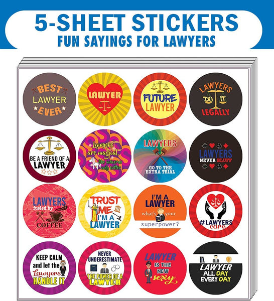 I am a Lawyer Stickers (5-Sets X 16 Cards)