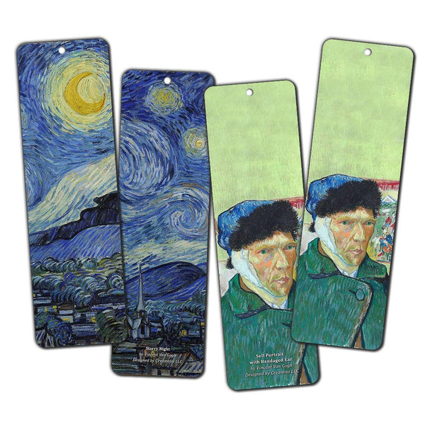 Creanoso Van Gogh Bookmarks (36-Pack) ÃƒÂ¢Ã¢â€šÂ¬Ã¢â‚¬Å“ Cool Book Classical Painting Art Print Decal