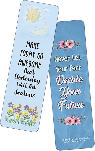 Floral Motivating Bookmarks Series 2 (60-Pack)