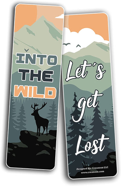 Creanoso Outdoor Expedition Bookmarks (5-Sets X 6 Cards) â€“ Daily Inspirational Card Set â€“ Interesting Book Page Clippers â€“ Great Gifts for Adults and Teens