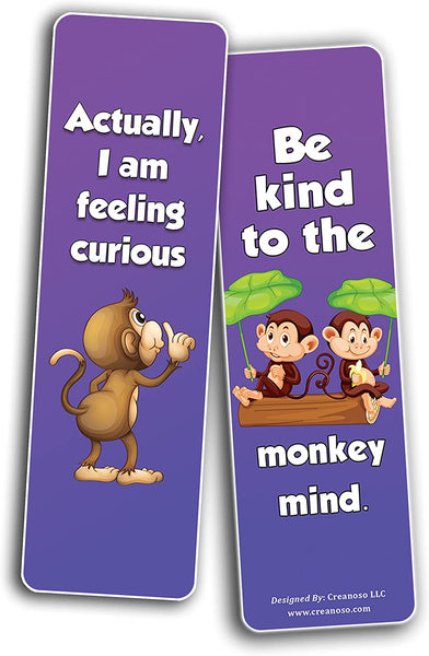 Mischievous Monkey Bookmarks (2-Sets X 6 Cards)