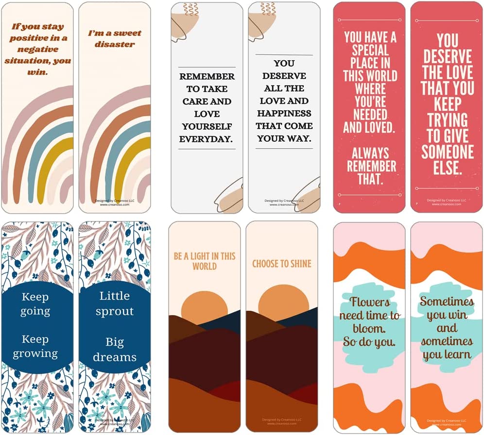 Daily Reminders for Yourself Bookmarks (5-Sets X 6 Cards)