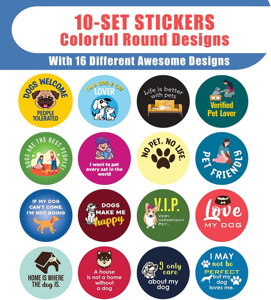 Pet Lovers Stickers (10 Sets X 16 Designs)