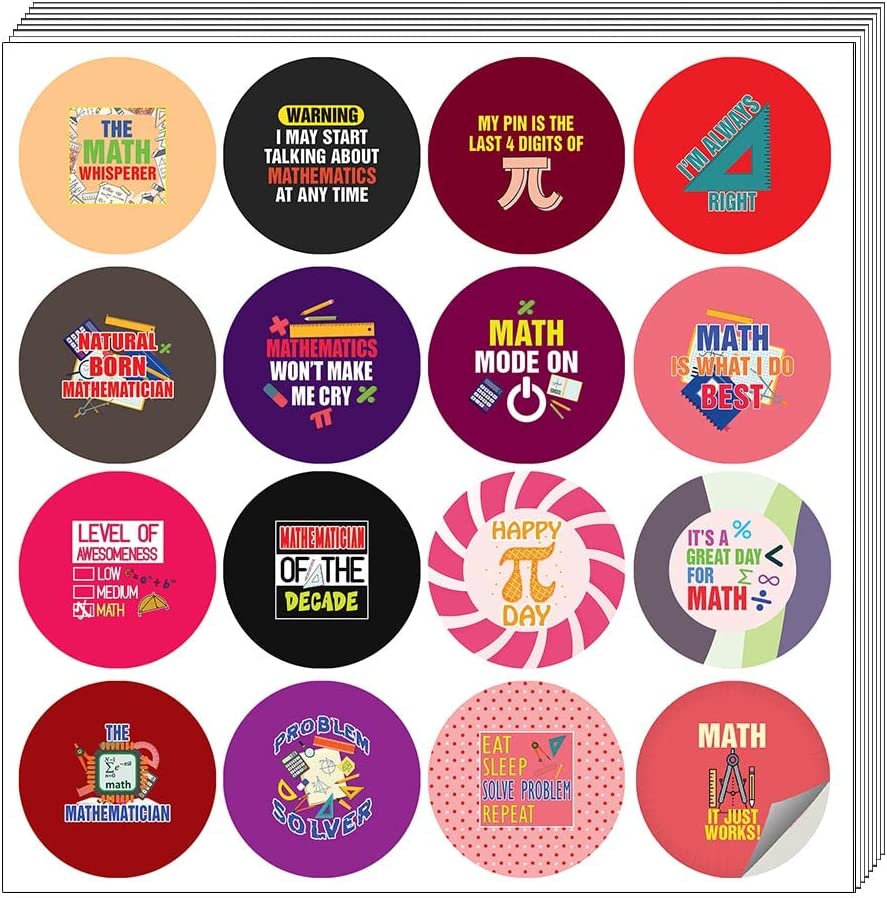 I am a Mathematician Stickers (20 Sets X 16 Designs)