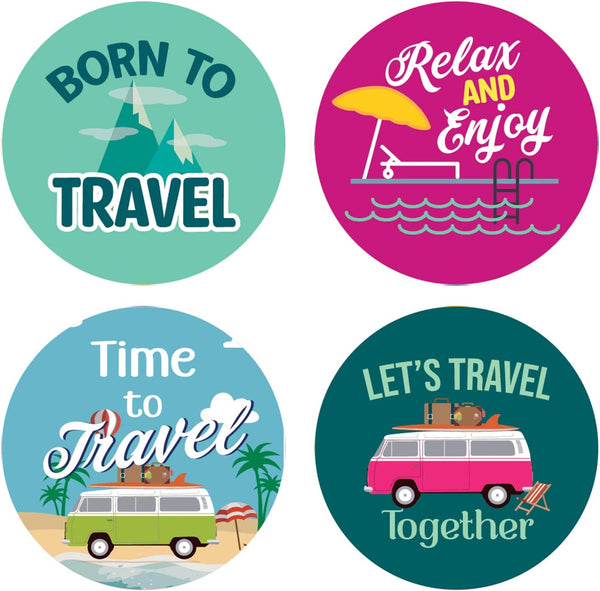 Creanoso Travel Goals Sticker (20 Sets X 16 Designs) â€“ Sticker Card Giveaways for Kids â€“ Awesome Stocking Stuffers Gifts for Boys & Girls â€“ Classroom Home Rewards Enticements