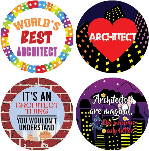 I am a Architect Stickers (10 Sets X 16 Designs)