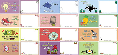 Positivity Pun Postcards (4 Set X 12 Designs)