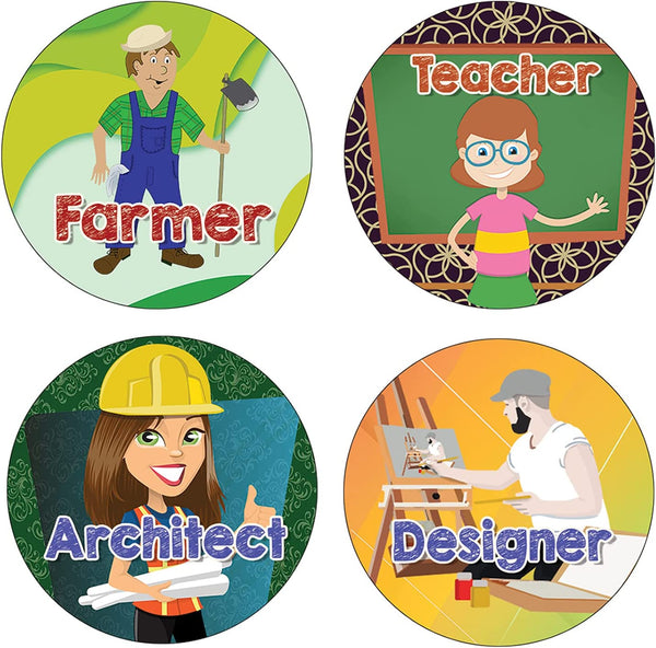Jobs Stickers (10 Sets X 16 Designs)