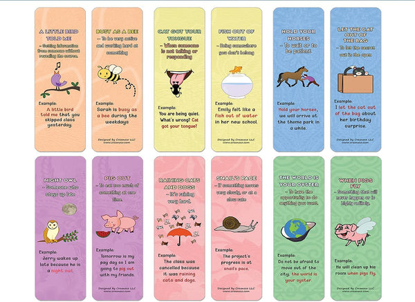 Fun Idioms for Children Series 2 - Animals (2-Sets X 6 Cards)