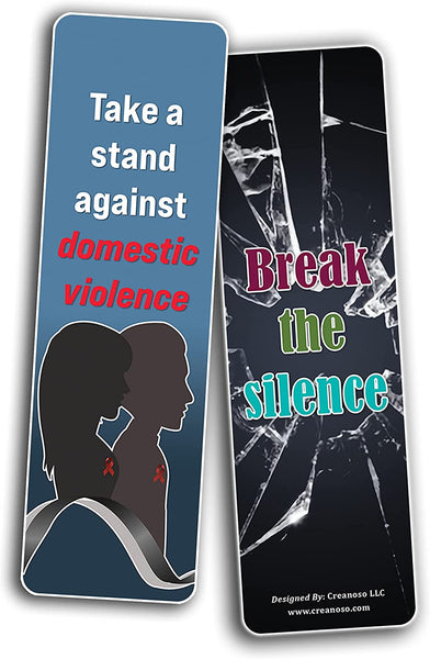 Domestic Violence Bookmarks (2-Sets X 6 Cards)