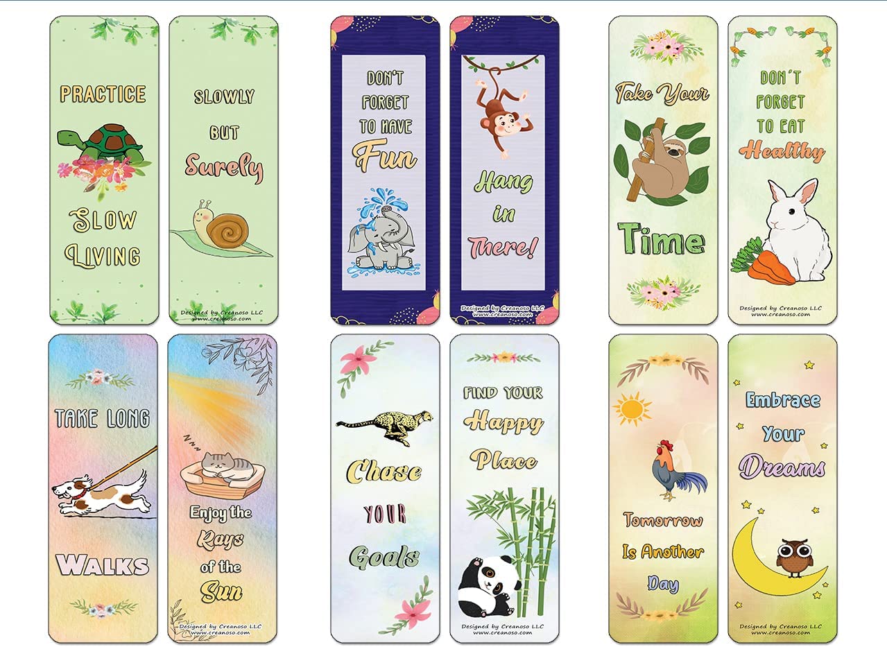 Funny Animal Behaviors Bookmarks (2-Sets X 6 Cards)